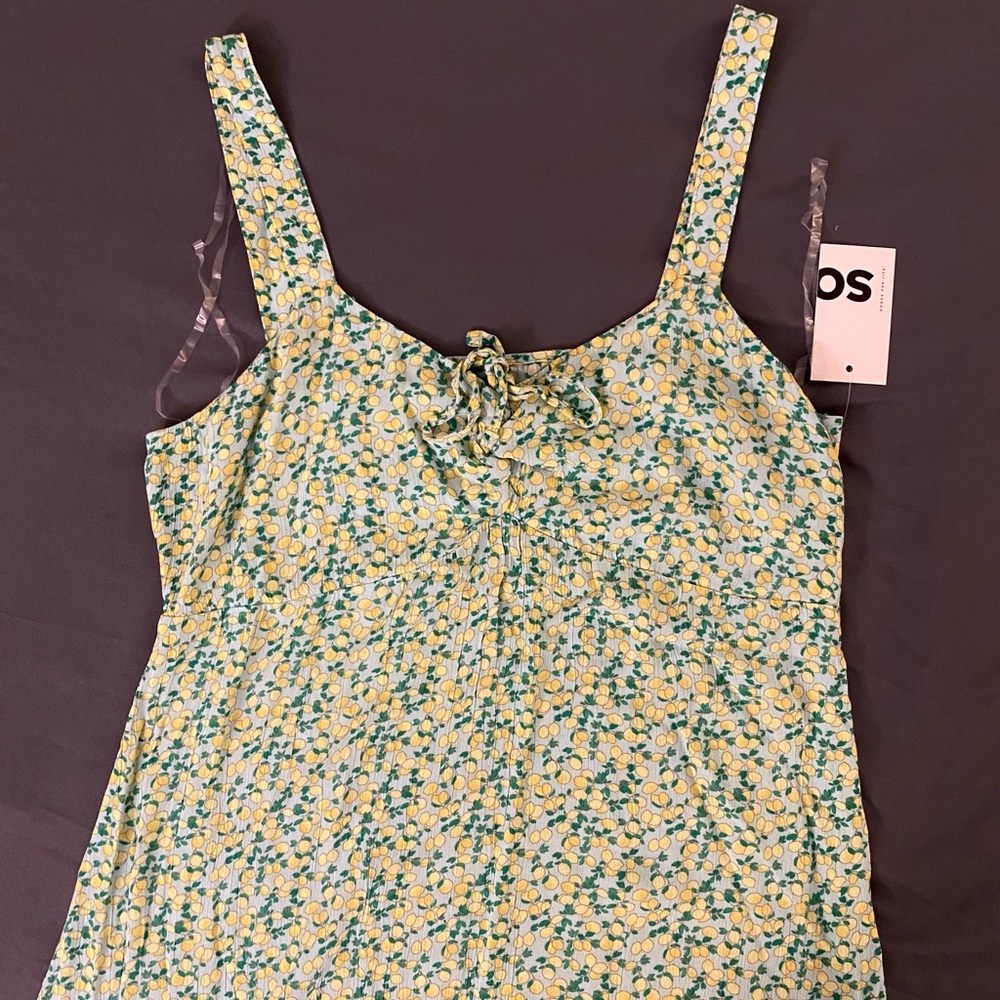 NWT SO Lemon Tank Top Maxi Dress Size L